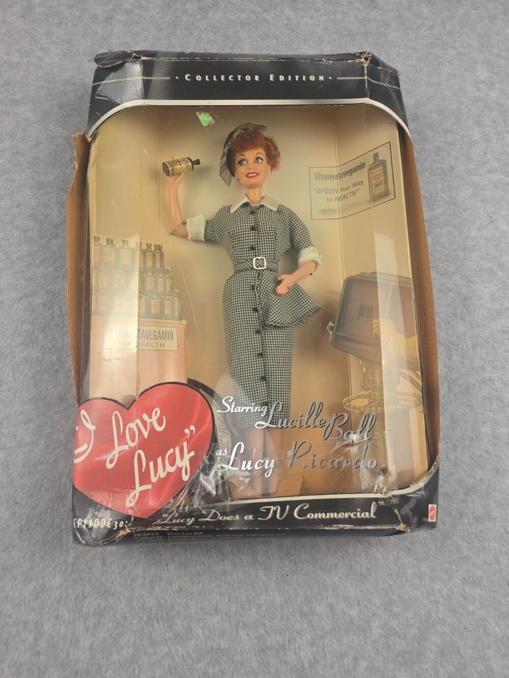 Shocking 1997 I Love Lucy Barbie, Episode 30, Lucy Does A TV Commercial Read!